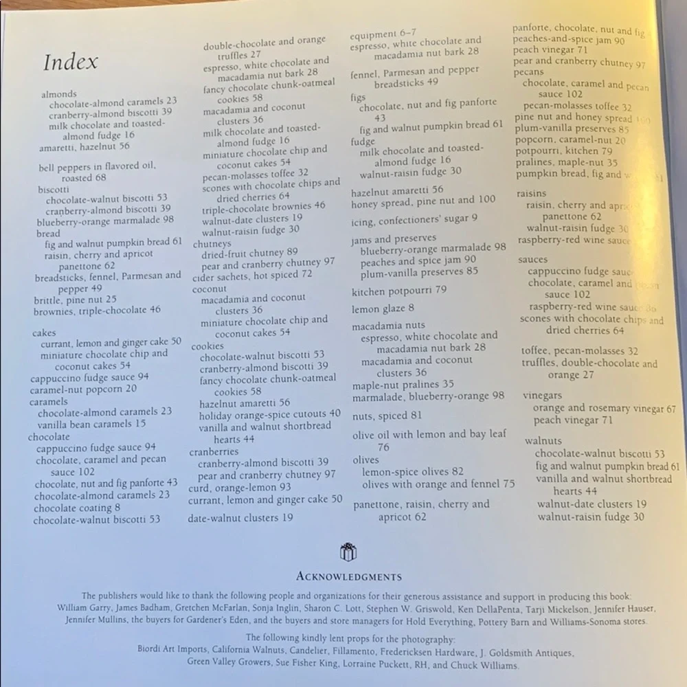 Williams-Sonoma Gifts from the Kitchen cookbook